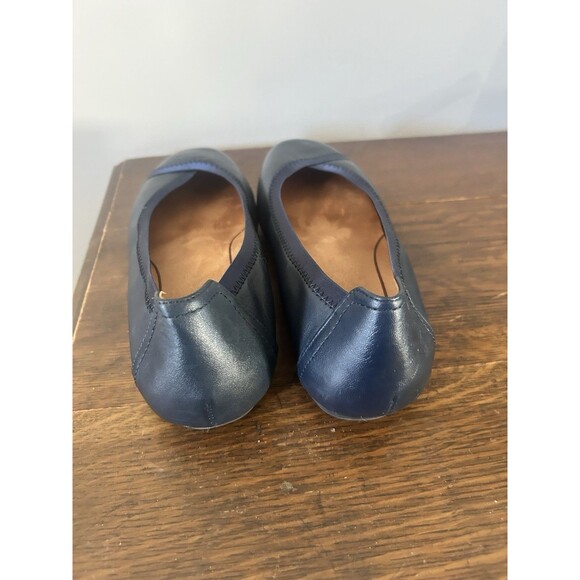 Vionic CAROLL Ballet Flat Shoes Navy Blue Arch Support Size 7.5 Preppy Classic - Picture 5 of 8